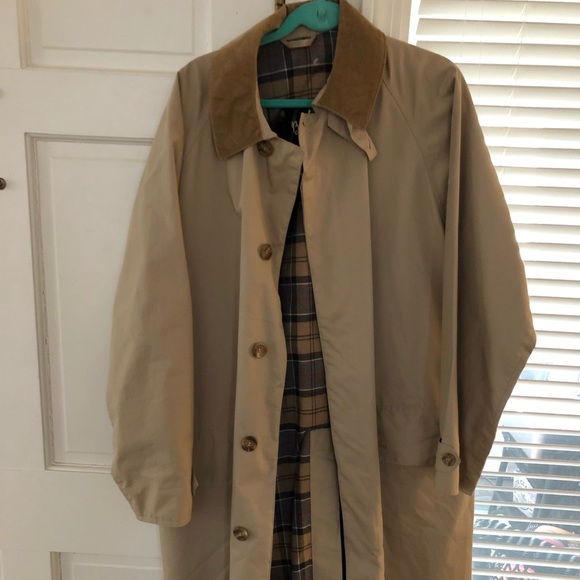 barbour trench coat mens